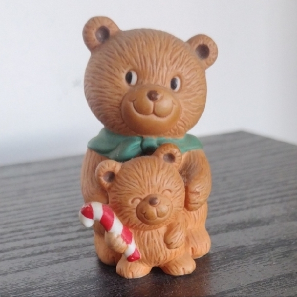 Avon Other - Vintage Avon Christmas Brown Bears Figurine Adult with Child Holding Candy Cane
